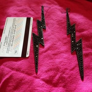 Lightning bolt earrings